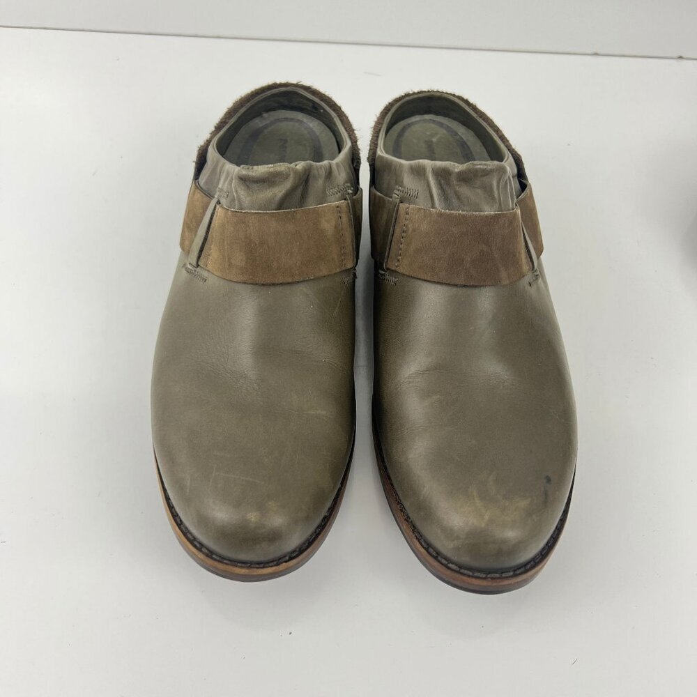 Patagonia Addie Clog Peat Brown Leather Womens Size 9.5 M Mules - Picture 3 of 8